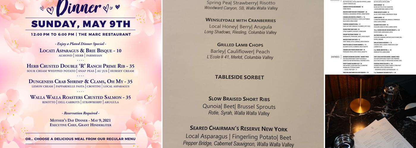 The Marc Restaurant Menu