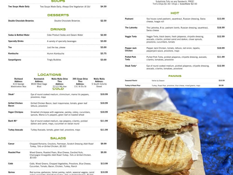 Graze a drive thru Menu
