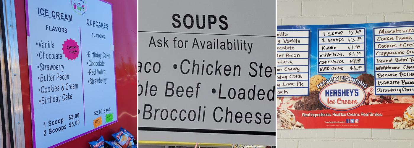 Brett's Bakery & Cafe Menu