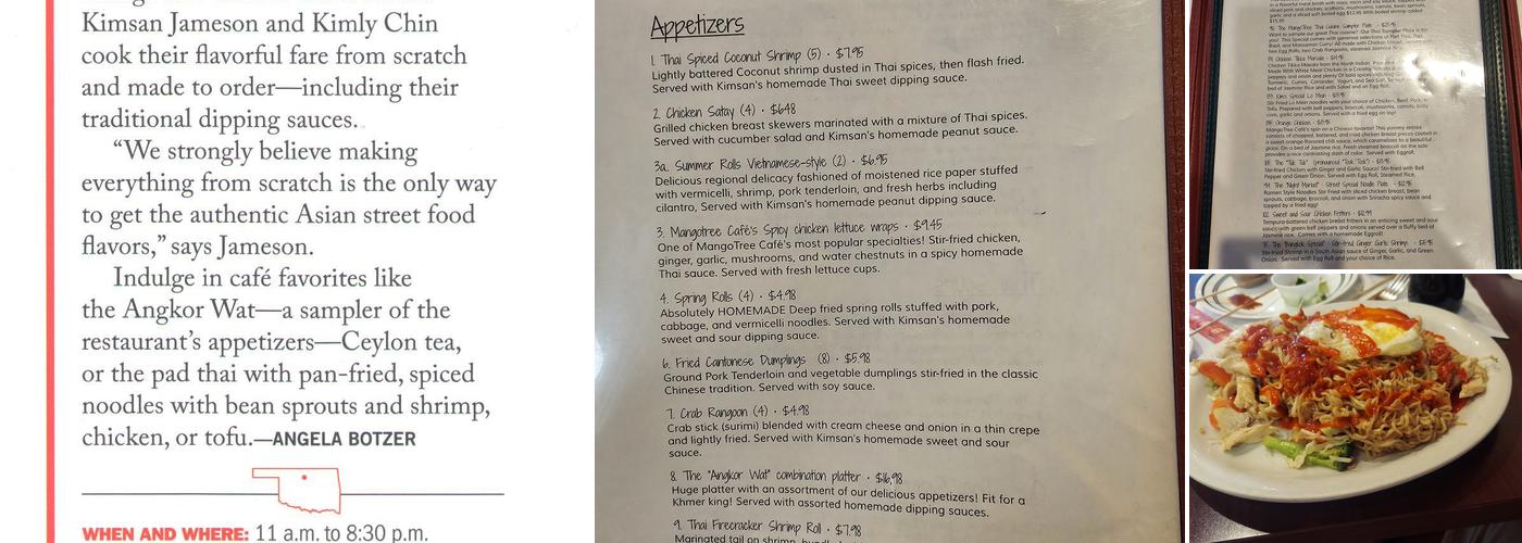 Mango Tree Cafe Menu