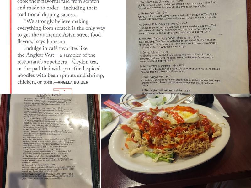 Mango Tree Cafe Menu