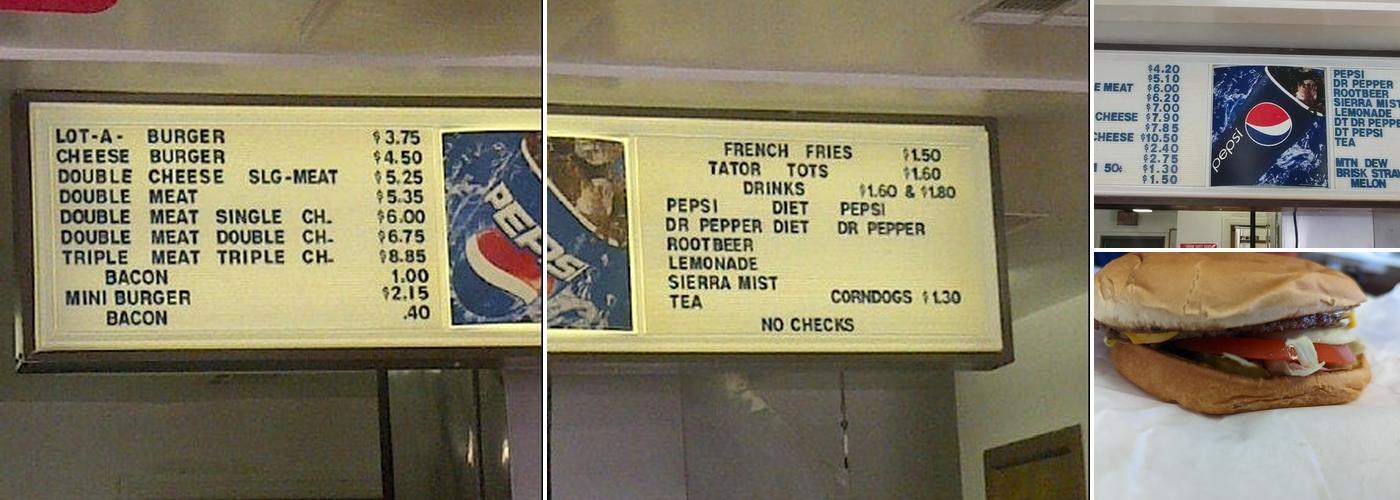 Lotta Burger Menu