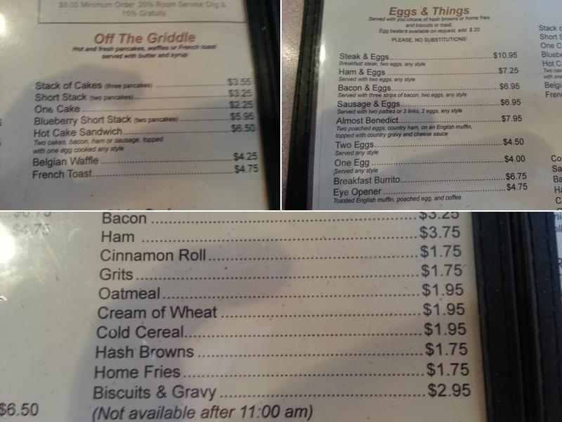 Raymie's Menu