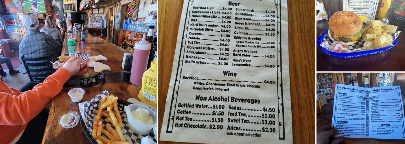 THUNDERBIRD INN Menu