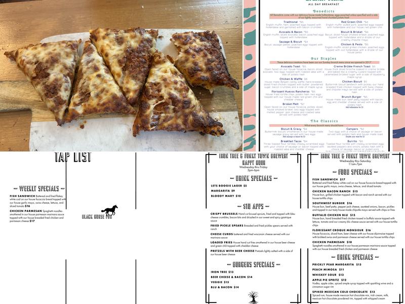 Iron Tree Restaurant & Funky Town Brewery Menu
