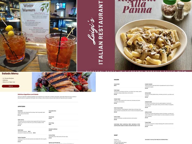 Luigi's Italian Restaurant Menu