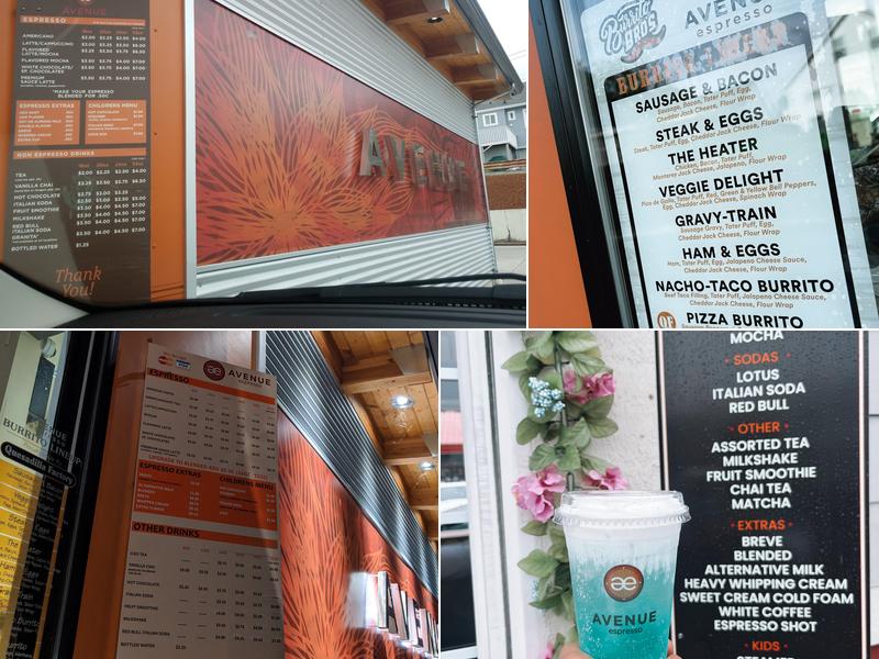 Avenue Espresso Menu