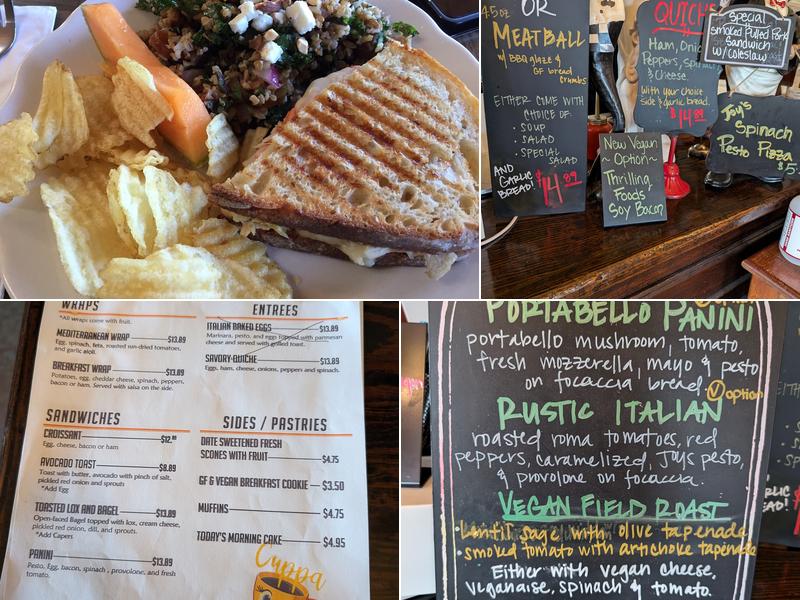 Once Upon A Thyme Menu
