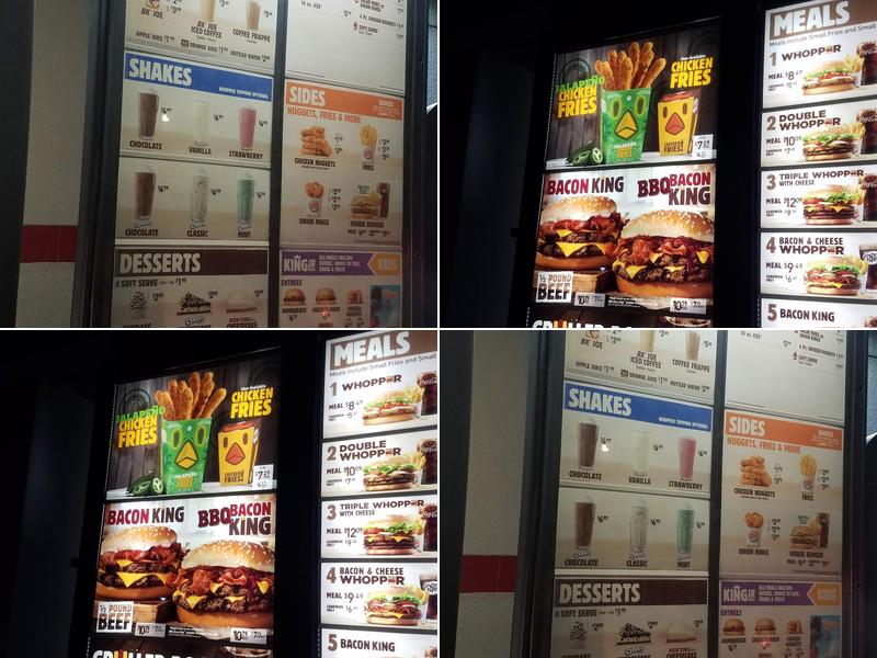 Burger King Menu