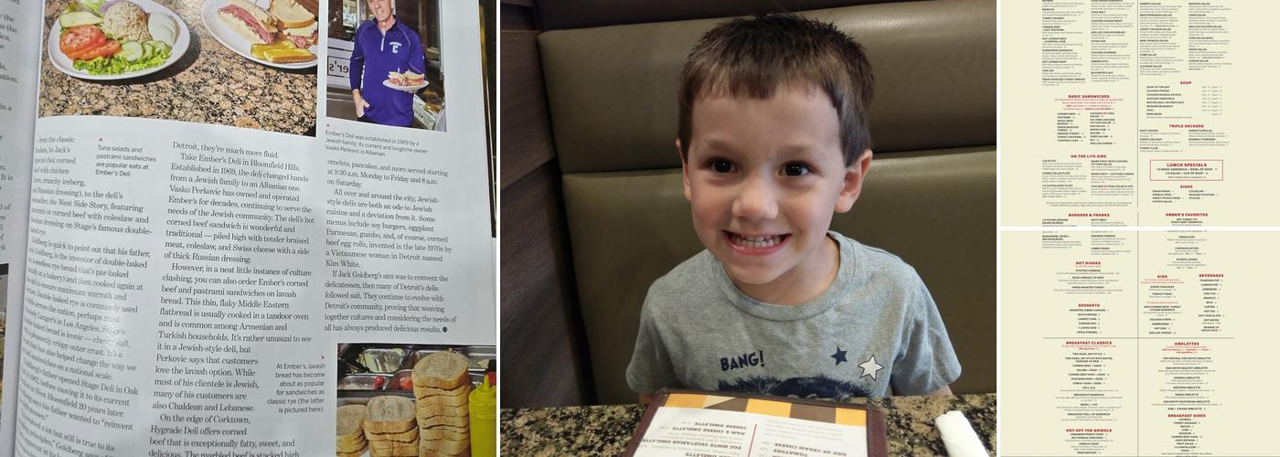 Ember's Deli Menu