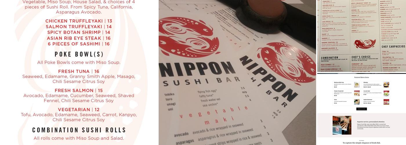 Nippon Sushi - Bloomfield Hills Menu