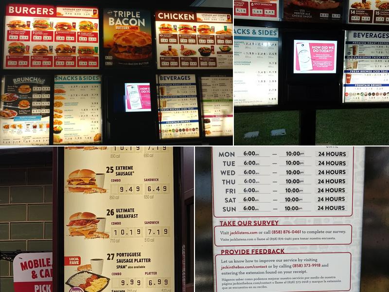 Jack In The Box Menu