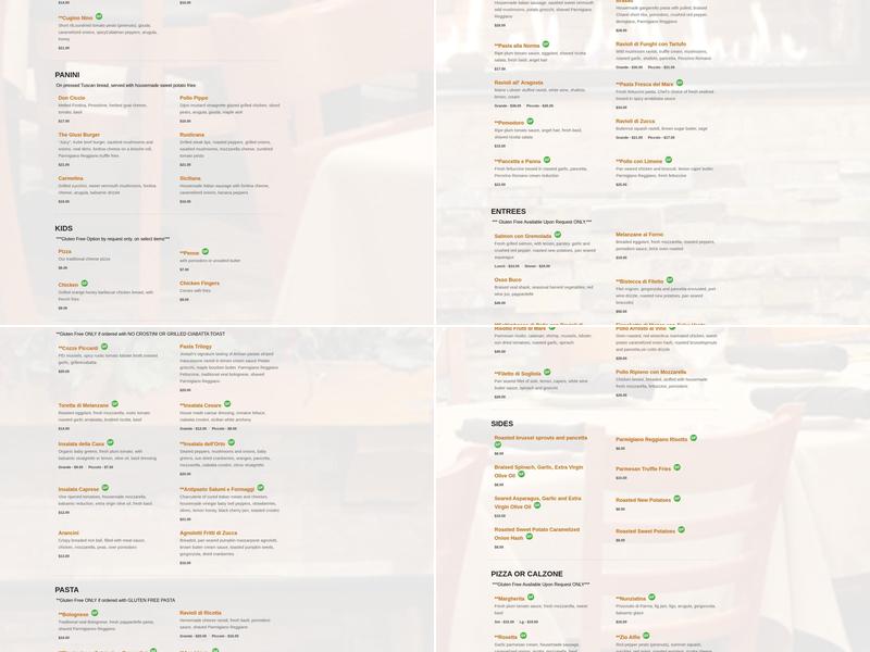 Joseph's Trattoria Downtown Menu