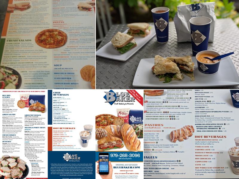 Blue Baker Menu