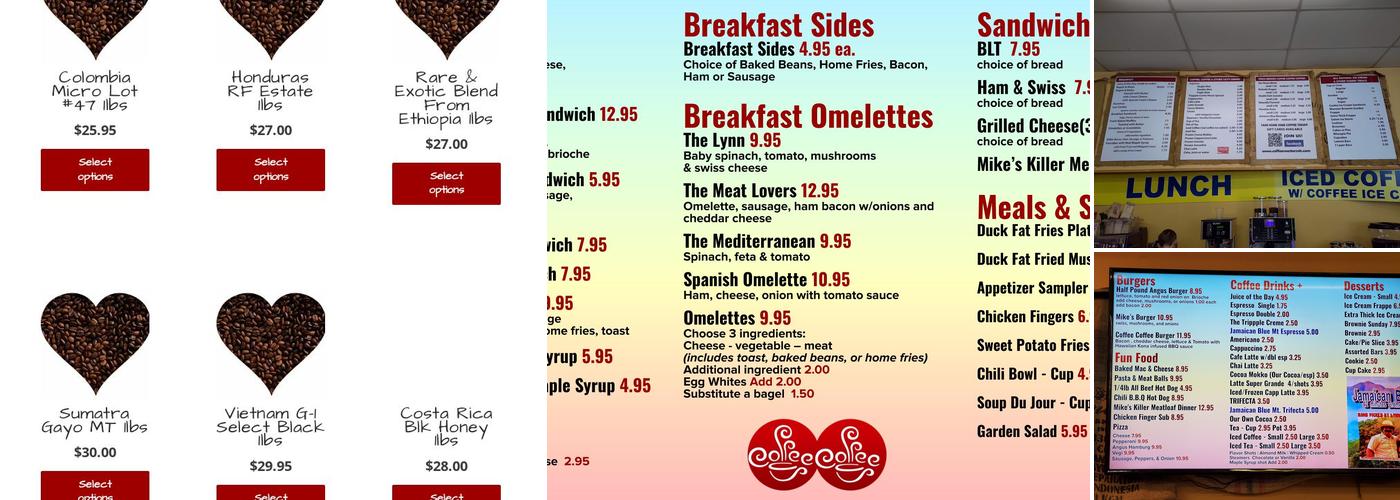 Coffee Coffee Menu