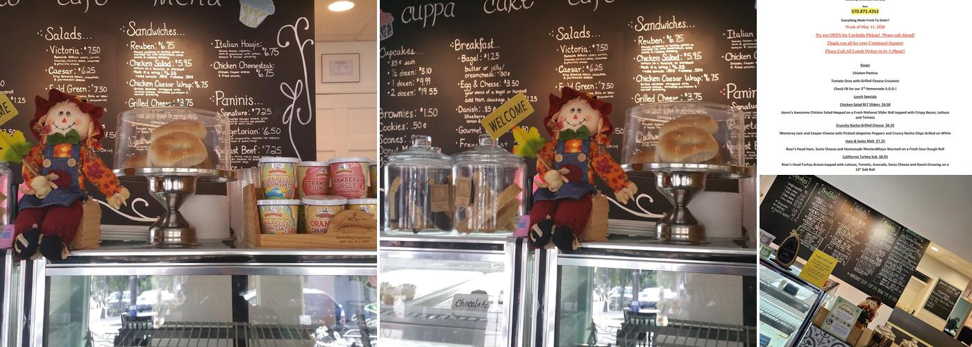 Cuppa Cake Cafe Menu