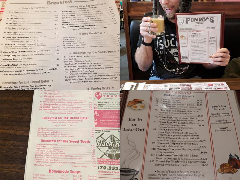 Pinky's Family Restaurant Menu