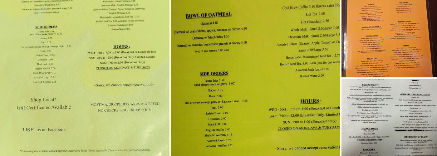 The Eatery by Jessica LLC Menu