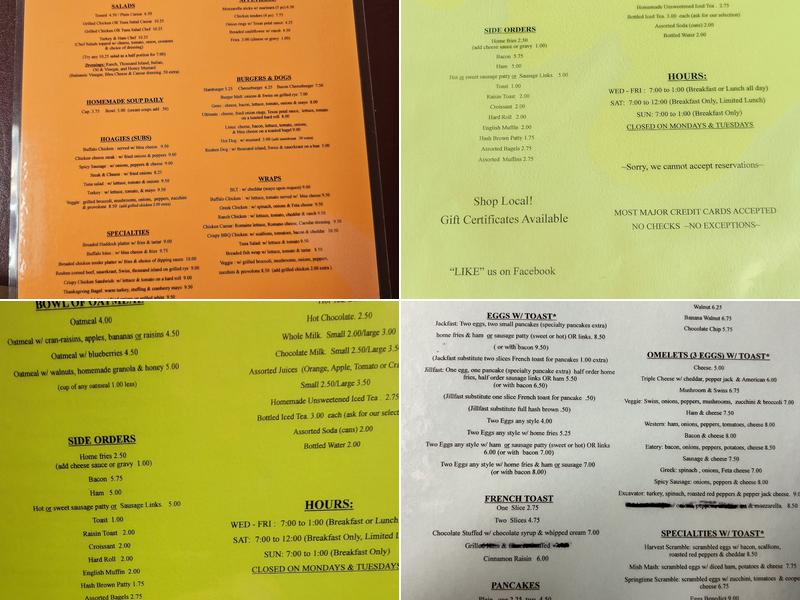 The Eatery by Jessica LLC Menu