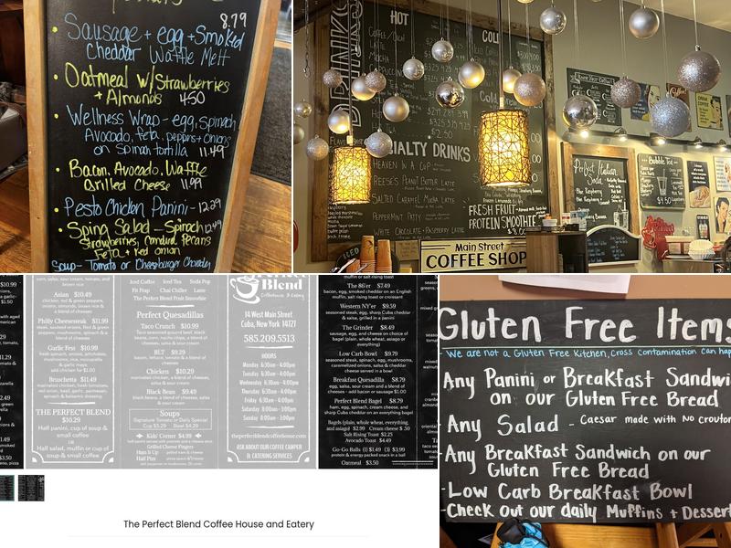 The Perfect Blend Coffeehouse & Eatery Menu
