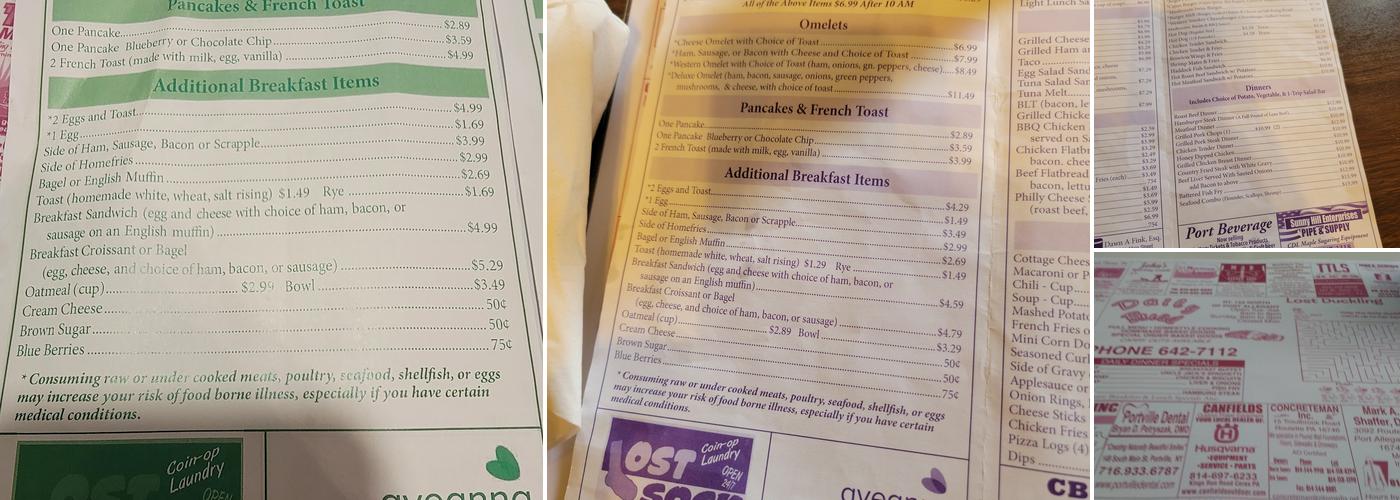 Daily Bread Cafe Menu