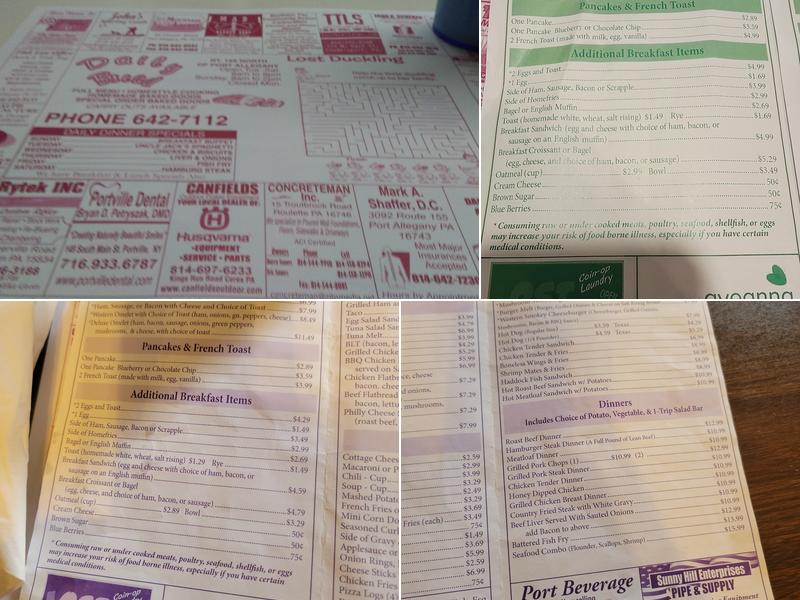 Daily Bread Cafe Menu