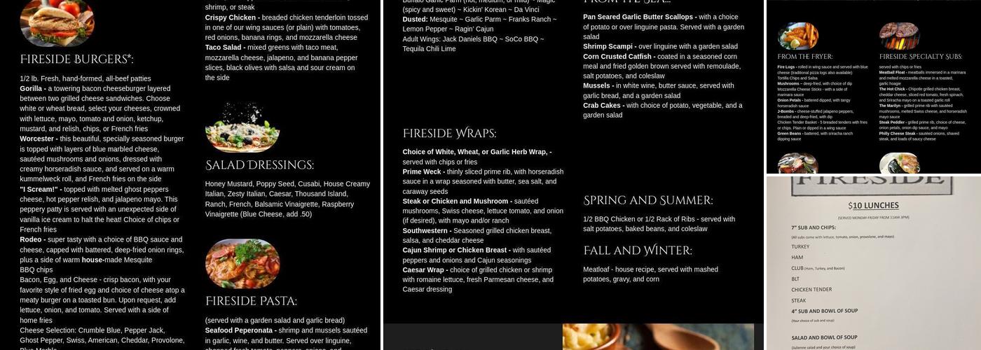 Randy's Fireside Menu
