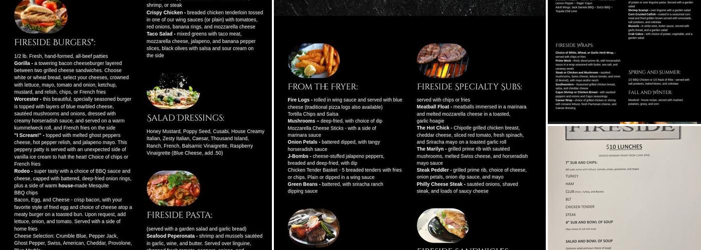 Randy's Fireside Menu