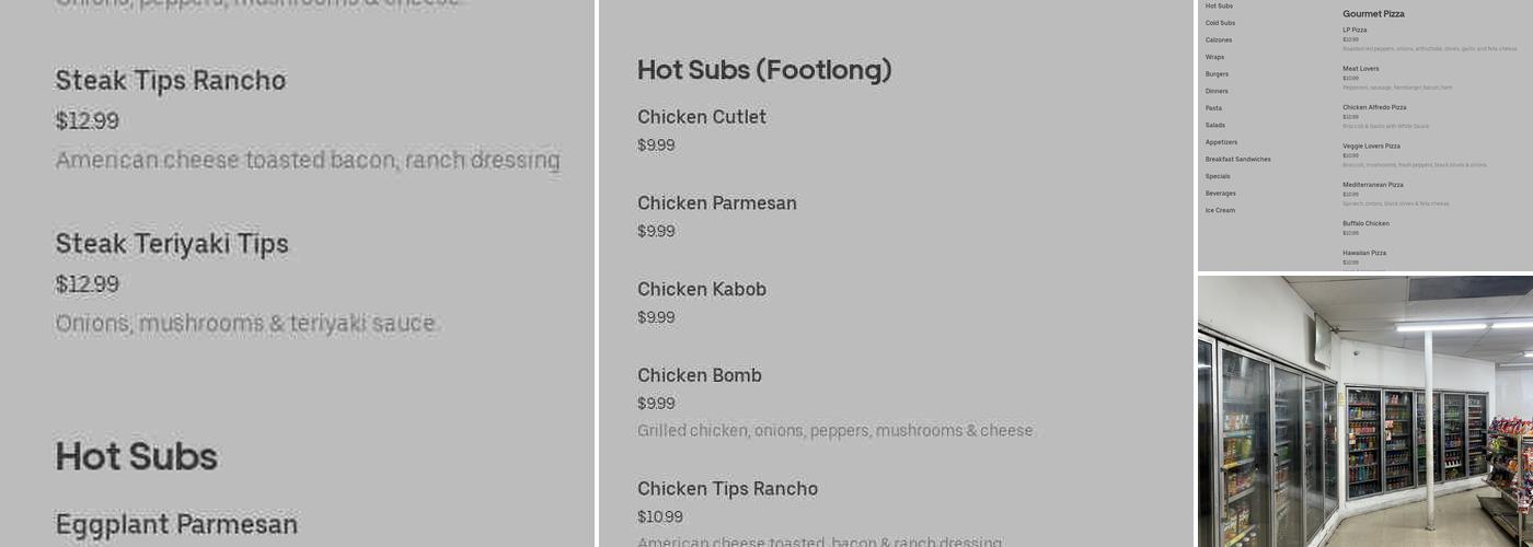 LP Pizza & Subs Menu