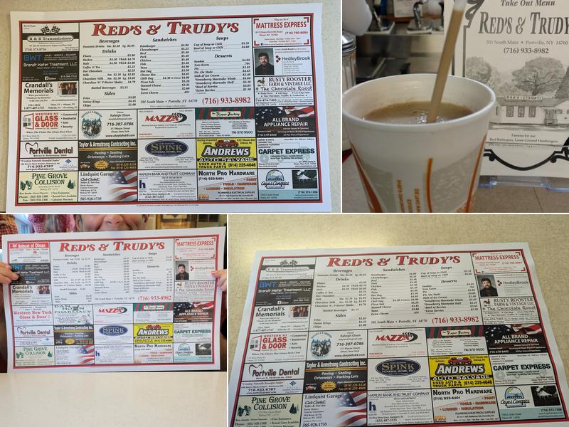 Red's & Trudy's Menu