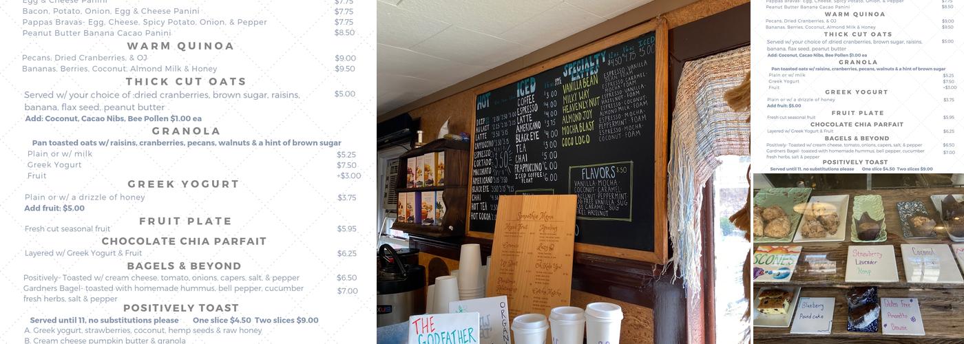 Positively 4th Street Menu