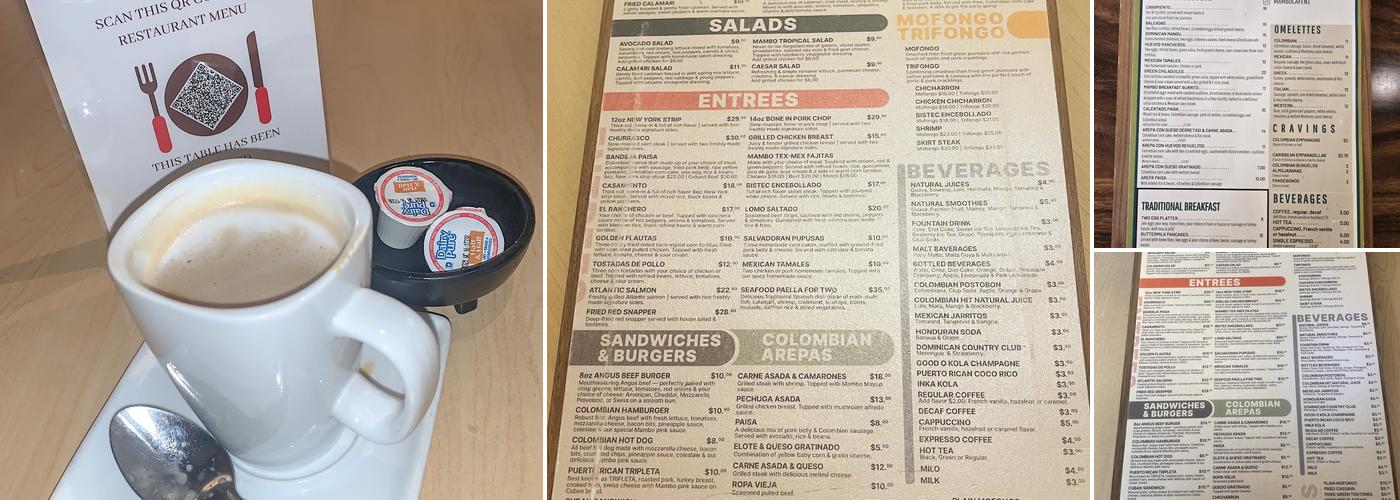 Mambo Café Menu