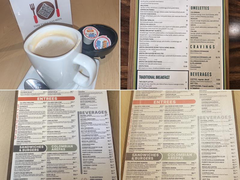 Mambo Café Menu