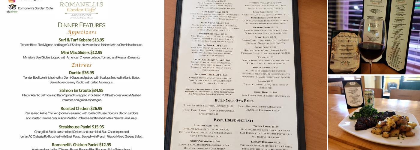 Romanelli's Garden Cafe Menu
