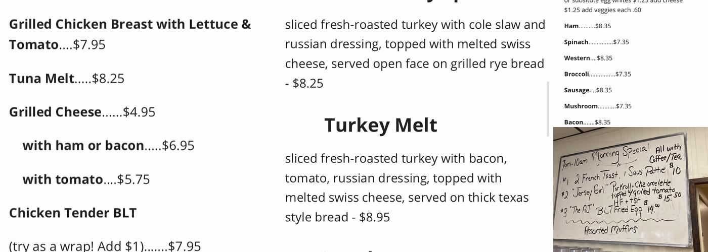 Johnnie's Restaurant Menu