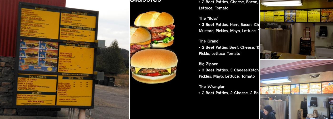 Zip's Drive In Menu