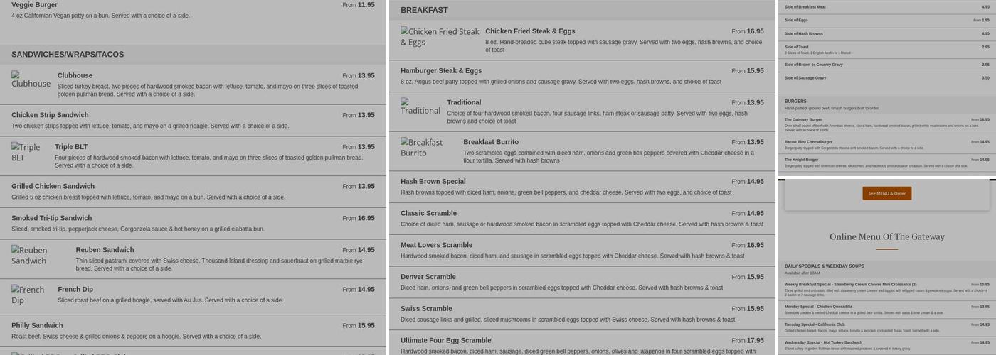 The Gateway Menu