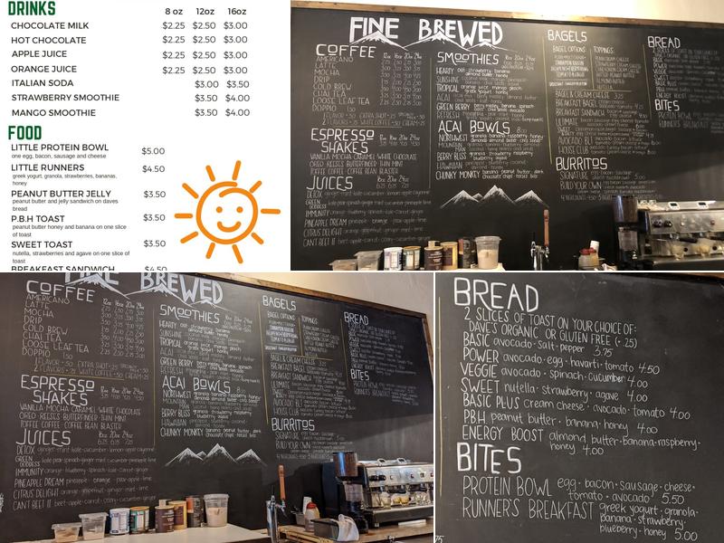 Fine Brewed Cafe Menu