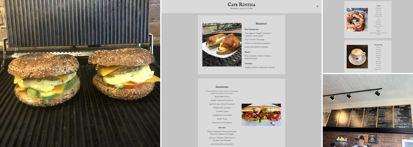 cafe rustica Menu