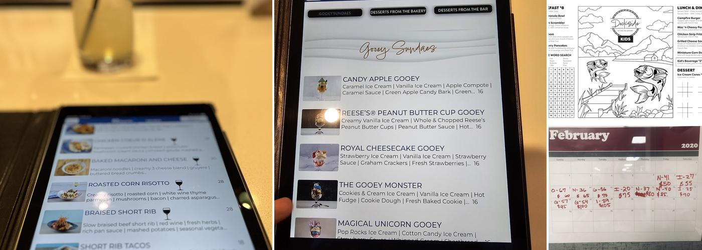 Dockside Restaurant Menu