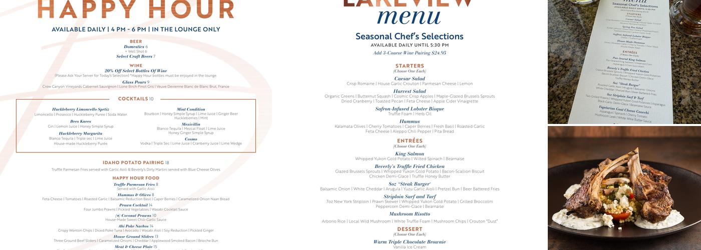 Beverly's Menu