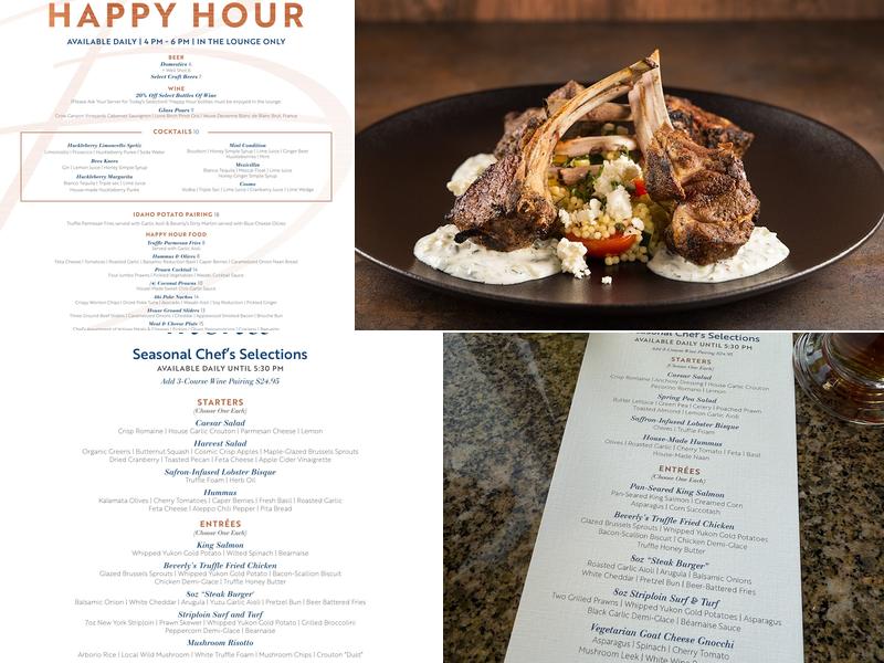 Beverly's Menu