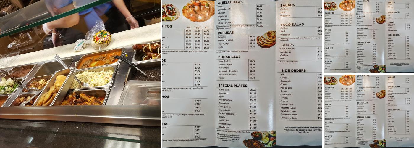 Taqueria Tapatio Menu