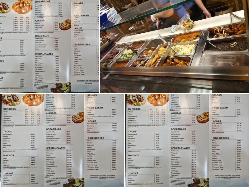 Taqueria Tapatio Menu