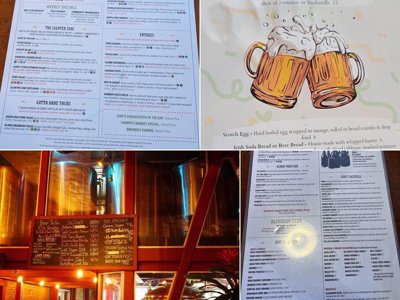 Auburn Alehouse Menu