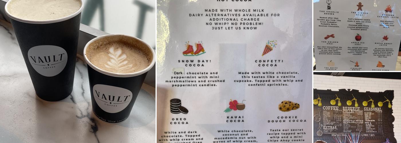 Vault Coffee Menu