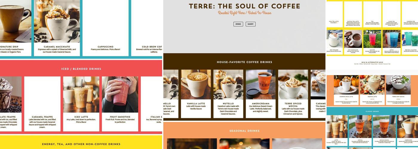 Terre Coffee & Bakery | Spokane St Menu