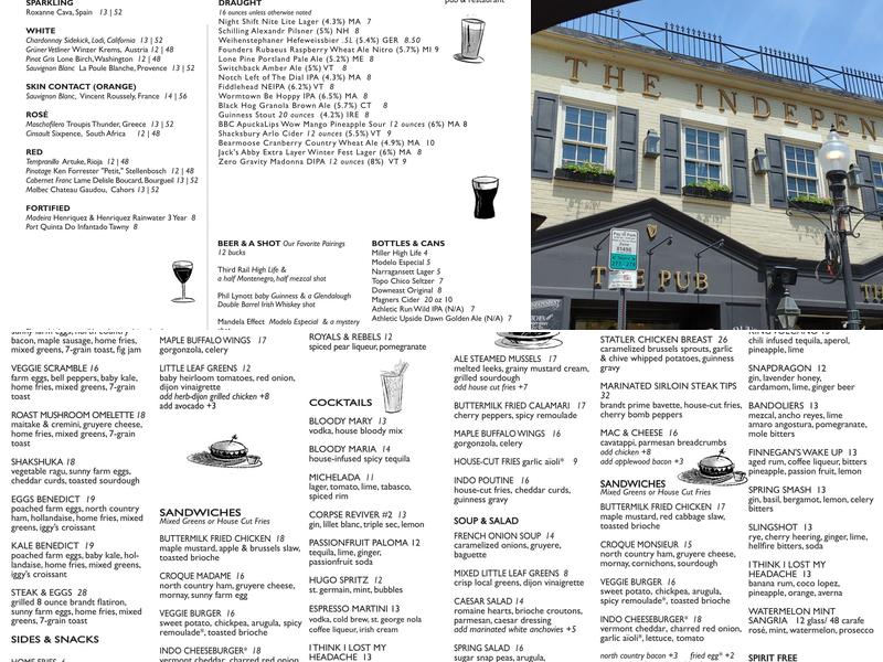 The Independent Menu