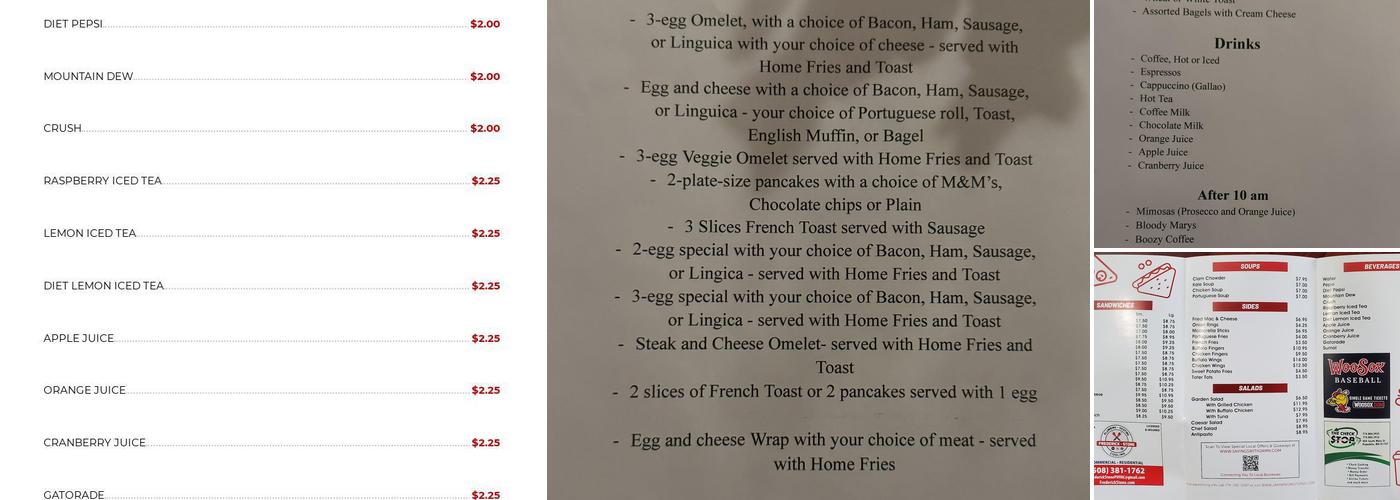 Nelly's Sandwich Shop Menu