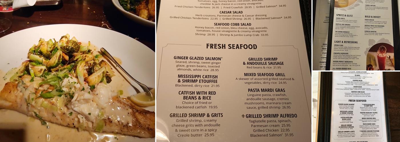 Pappadeaux Seafood Kitchen Menu